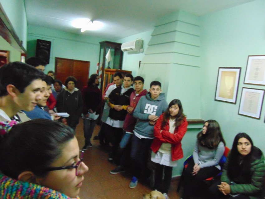 Visita de alumnos de 5° año, Escuela secundaria N°2