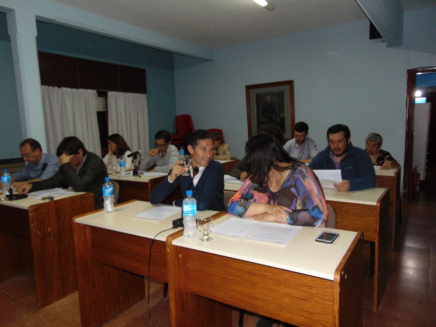 Los concejales reunidos en Sesión
